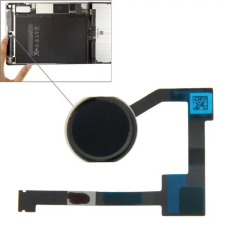  tel-szalk-020111 Apple iPad Air 2 fekete Home gomb flexibilis kábellel mobiltelefon, tablet alkatrész
