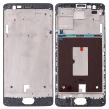  tel-szalk-020950 OnePlus 3 / 3T fekete előlap lcd keret, burkolati elem mobiltelefon, tablet alkatrész