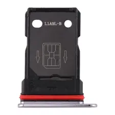  tel-szalk-021210 OnePlus 7T ezüst SIM kártya tálca mobiltelefon, tablet alkatrész