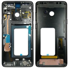  tel-szalk-022884 Samsung Galaxy s9 Plus fekete középső keret mobiltelefon, tablet alkatrész