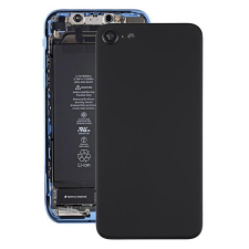  tel-szalk-150622 Apple iPhone SE 2020 fekete akkufedél, hátlap, hátlapi kamera lencsével mobiltelefon, tablet alkatrész