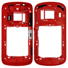  tel-szalk-151451 Nokia 808 PureView piros középső keret mobiltelefon, tablet alkatrész