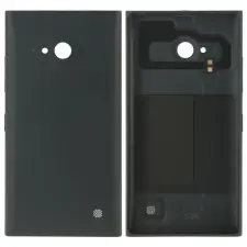  tel-szalk-152126 Akkufedél hátlap - burkolati elem Nokia Lumia 730, fekete mobiltelefon, tablet alkatrész