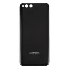  tel-szalk-152551 Akkufedél hátlap - burkolati elem Xiaomi Mi 6, fekete mobiltelefon, tablet alkatrész