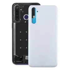  tel-szalk-153079 Akkufedél hátlap - burkolati elem Realme 6, fehér mobiltelefon, tablet alkatrész