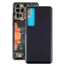 tel-szalk-153087 Akkufedél hátlap - burkolati elem Huawei Nova 7 Pro, fekete mobiltelefon, tablet alkatrész