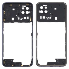  tel-szalk-1921994 Oppo A72 fekete középső keret mobiltelefon, tablet alkatrész