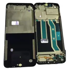  tel-szalk-192968589 Realme C21Y fekete előlap LCD keret, burkolati elem mobiltelefon, tablet alkatrész