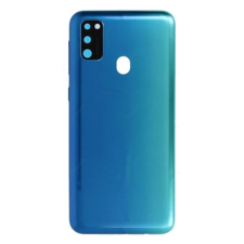  tel-szalk-19296915136 Samsung Galaxy M30s Kék akkufedél, hátlap, kamera lencse mobiltelefon, tablet alkatrész