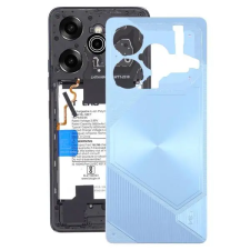  tel-szalk-192969154261 Gyári akkufedél hátlap - burkolati elem Tecno Pova 6, Kék mobiltelefon, tablet alkatrész