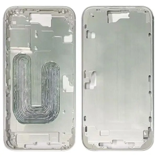  tel-szalk-1929695151692 Apple Iphone 16 Ezüst középső keret mobiltelefon, tablet alkatrész