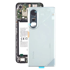  tel-szalk-19296951733212 Akkufedél Tecno Pova Curve Ezüst hátlap, burkolati elem mobiltelefon, tablet alkatrész