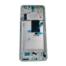  tel-szalk-1929695204 Xiaomi 12 Lite zöld előlap LCD keret, burkolati elem mobiltelefon, tablet alkatrész