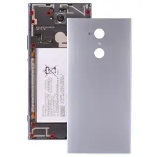  tel-szalk-1929696652 Akkufedél hátlap - burkolati elem Sony Xperia XA2, ezüst mobiltelefon, tablet alkatrész