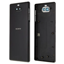 tel-szalk-1929696873 Sony Xperia 10 fekete akkufedél, hátlap mobiltelefon, tablet alkatrész