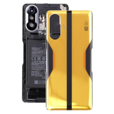 tel-szalk-1929705043 Akkufedél hátlap - burkolati elem Xiaomi Redmi K40 Gaming, sárga mobiltelefon, tablet alkatrész