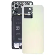  tel-szalk-1929705060 Gyári akkufedél hátlap - burkolati elem Oppo F21 Pro, arany mobiltelefon, tablet alkatrész