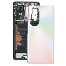 tel-szalk-192970695 Akkufedél hátlap - burkolati elem Huawei Nova 8 Pro, ezüst mobiltelefon, tablet alkatrész