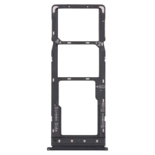  tel-szalk-192970777 Infinix Note 7 fekete SIM & SD kártya tálca mobiltelefon, tablet alkatrész