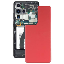  tel-szalk-1931891 Akkufedél hátlap - burkolati elem Samsung Galaxy S21 Ultra, piros mobiltelefon, tablet alkatrész