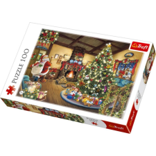 Télapó az Északi sarknál puzzle - 100 darabos puzzle, kirakós