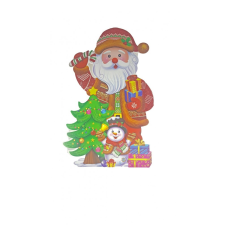  Télapó+hóember karácsonyfával 88cm karácsonyi dekoráció