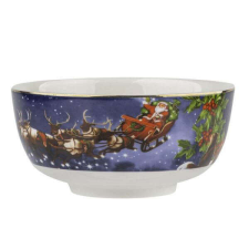 Télapós porcelán tálka - 13,5 cm - csorba konyhai eszköz
