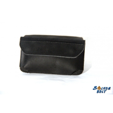  Telefon tok, bőr övtáska, fekete, kis méretű ajándéktárgy