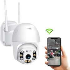 Telefonról vezérelhető WIFi-s kamera mozgásérzékelős 360ban forgatható megfigyelő kamera