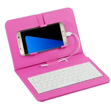  Telefontok billentyűzettel, univerzális telefontok, billentyűzetes mobiltok Rózsaszín tok és táska