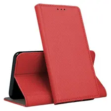  Telefontok Honor Magic7 Lite - piros mágneses szilikon keretes könyvtok tok és táska