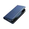  Telefontok Honor X6b - Flipcover - mágneses szilikon keretes kék könyvtok