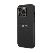  Telefontok iPhone 14 Pro - Guess Leather Saffiano - kemény hátlaptok - Fekete tok és táska