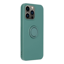  Telefontok iPhone 14 Pro Max - Forcell Silicone Ring zöld tok kitámasztóval tok és táska