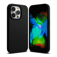  Telefontok iPhone 15 Pro - fekete szilikon tok tok és táska
