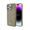  Telefontok iPhone 15 Pro Max - Guess Metal Script Disco Goud - Arany hátlap tok