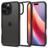  Telefontok iPhone 16 Pro - SPIGEN ULTRA HYBRID - átlátszó/fekete szilikon tok