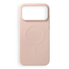  Telefontok iPhone 18 Pro Max - MagSafe kompatibilis pink szilikon hátlap tok (nagy kivágással)