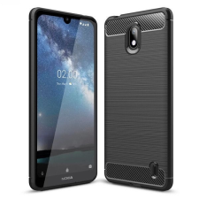  Telefontok Nokia 2.2 - Carbon mintás TPU tok, fekete tok és táska