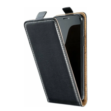  Telefontok Samsung Galaxy A04s (A047) - Lefelé nyíló Flexi Fliptok fekete tok és táska