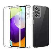  Telefontok Samsung Galaxy A13 5G - átlátszó szilikon előlap + plexi hátlapi tok 360° tok és táska