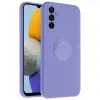  Telefontok Samsung Galaxy A14 4G / LTE (A145) - Grip lila szilikon tok, kitámasztó ujjgyűrűvel