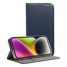  Telefontok Samsung Galaxy A26 5G - Smart Magnetic kék szilikon keretes mágneses könyvtok tok és táska