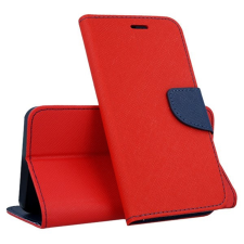  Telefontok Samsung Galaxy A53 5G - FANCY piros-kék szilikon keretes könyvtok tok és táska