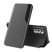  Telefontok Samsung Galaxy A72 / A72 5G - Eco View bőrhatású fekete mágneses könyvtok tok és táska