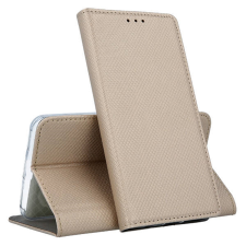  Telefontok Samsung Galaxy M13 (M135) - arany mágneses szilikon keretes könyvtok tok és táska