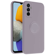 Telefontok Samsung Galaxy M13 (M135) - Grip szürke szilikon tok, kitámasztó ujjgyűrűvel tok és táska