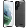  Telefontok Samsung Galaxy S22 Ultra - Forcell CARBON fekete szilikon tok