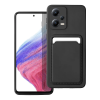  Telefontok Xiaomi Poco X5 Pro 5G - Forcell Card - fekete kártyatartós szilikon hátlap tok