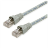 Telegärtner 100007973 RJ45 Hálózati kábel, patchkábel CAT 6A S/FTP 1.00 m Szürke Kettős árnyékolás, Védővel, Lángálló 1 db (L00000A0081)